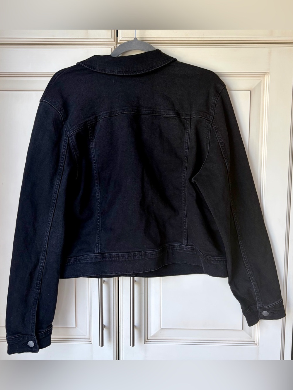 NWT Joe Fresh Black Denim Jacket - Button Front. XL. Retails $39+ tax - Picture 2 of 5